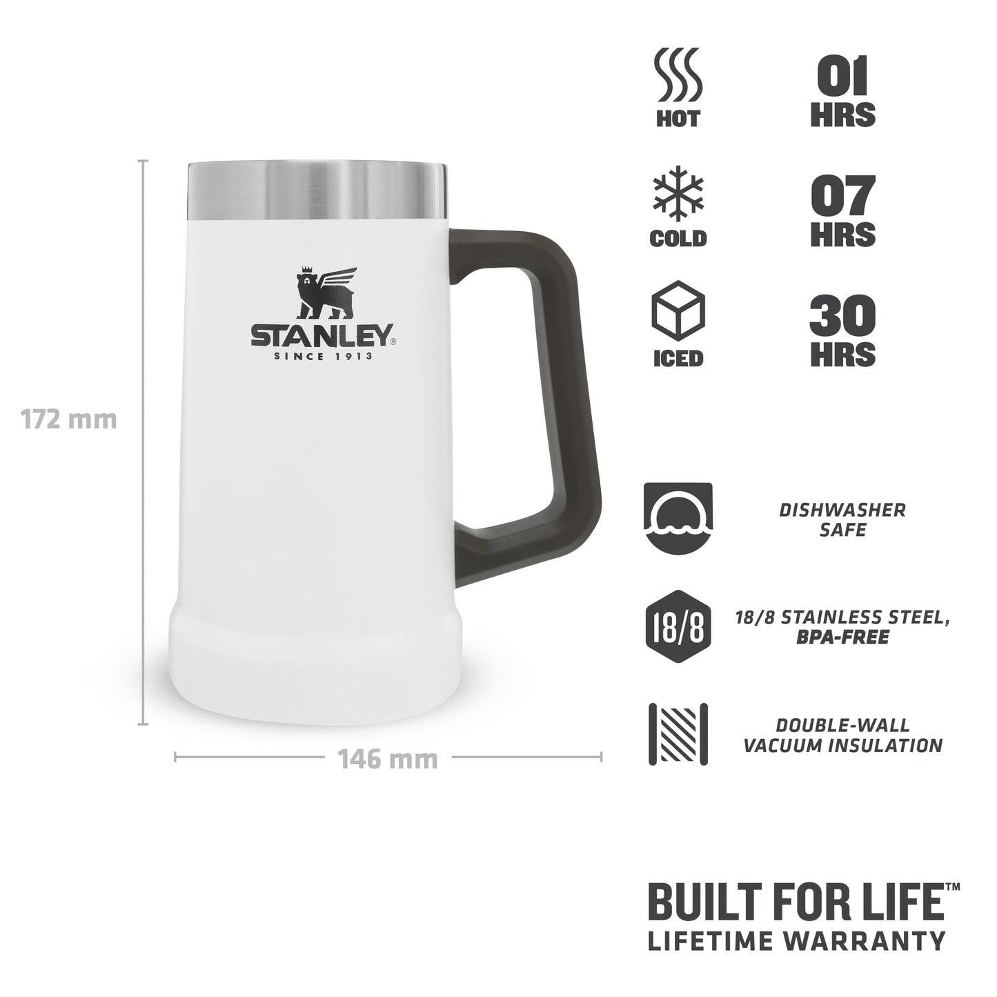 Adventure Big Grip Beer Stein | 0.70L - Ѕtаnlеу