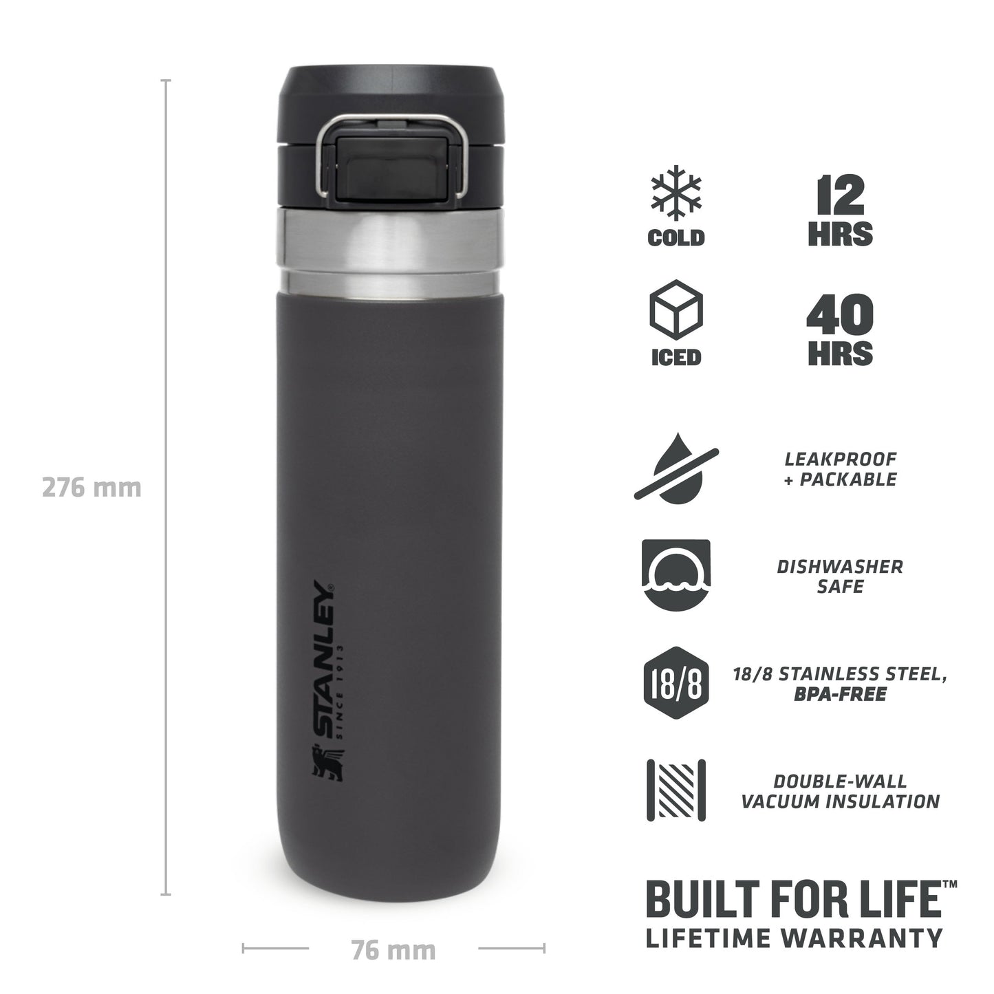 Go Quick Flip Water Bottle | 0.70L - Ѕtаnlеу