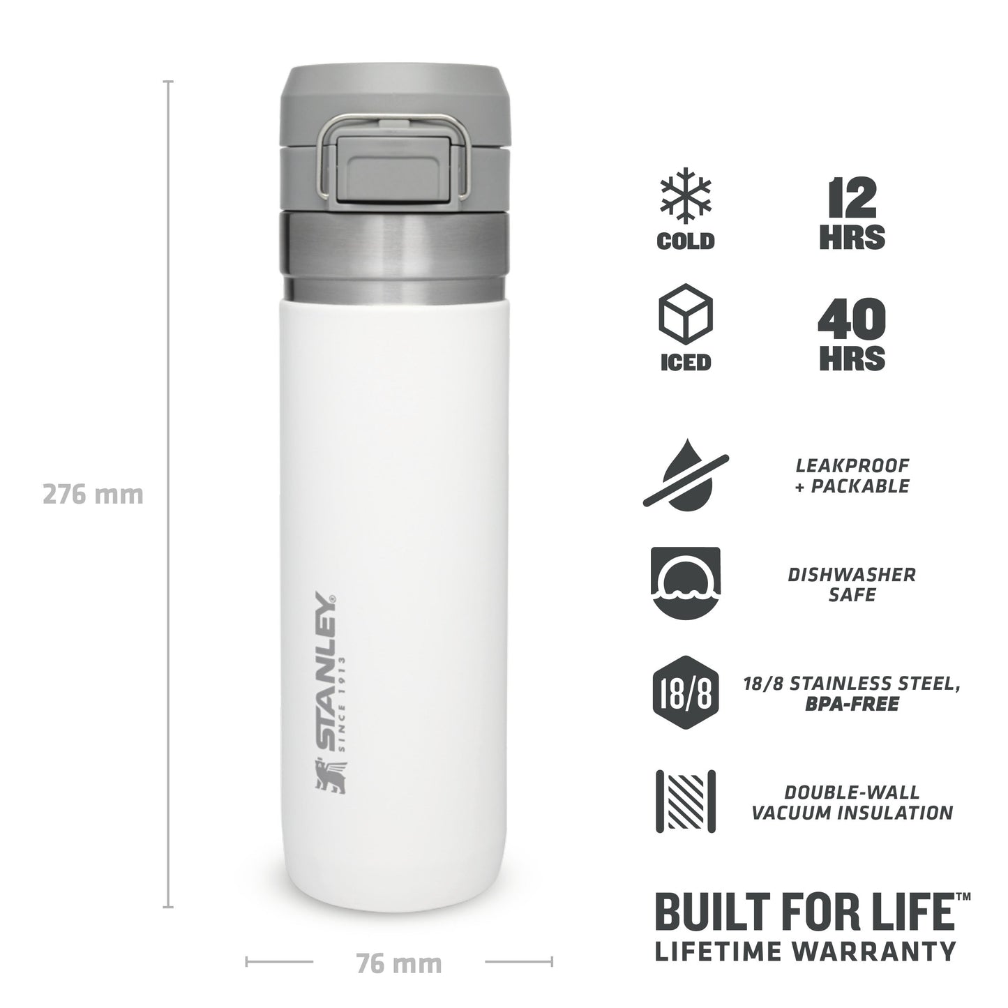 Go Quick Flip Water Bottle | 0.70L - Ѕtаnlеу