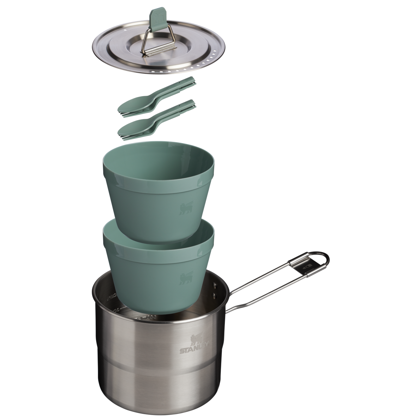 Wildfare Go Two Bowl Cook Set | 6-piece set | 1.1L - Ѕtаnlеу